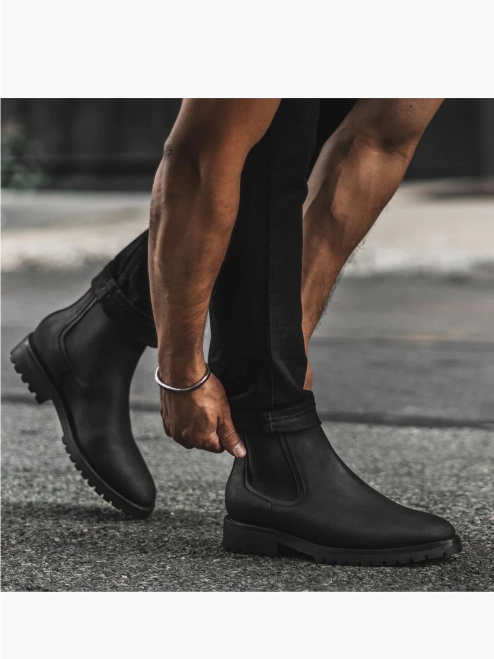Men's Thursday Black Chelsea Boots - Sleek Slip-On Ankle Boots